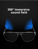 G-01 Sunglasses Bluetooth Glasses,New Wireless Bluetooth Glasses,Smart Audio Glasses,Men's/Women's Indoor And Outdoor Entertainment Smart Glasses,Including 2 Magnetic Charging Wires